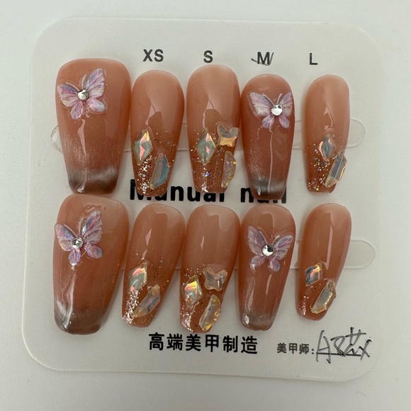 Handmade press on nails bundle of four sets size medium - Picture 8 of 13